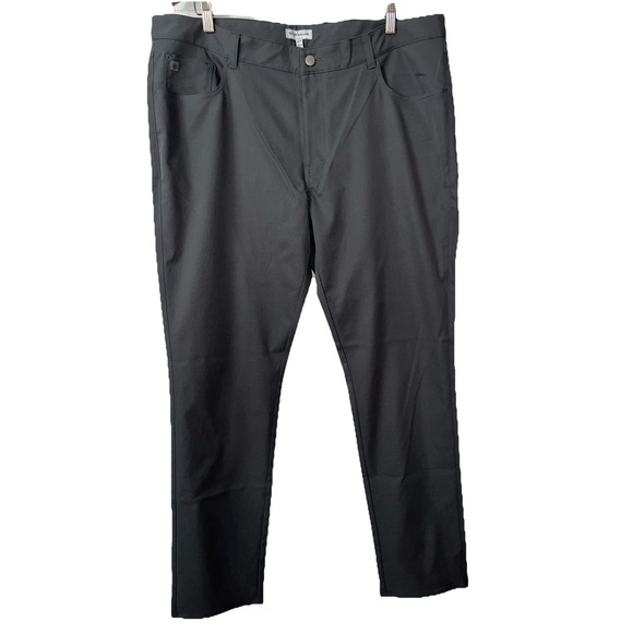 Peter Millar Mens Crown Sport 5 Pocket 40x34 Iron Gray Trousers Pants-New - Picture 1 of 11
